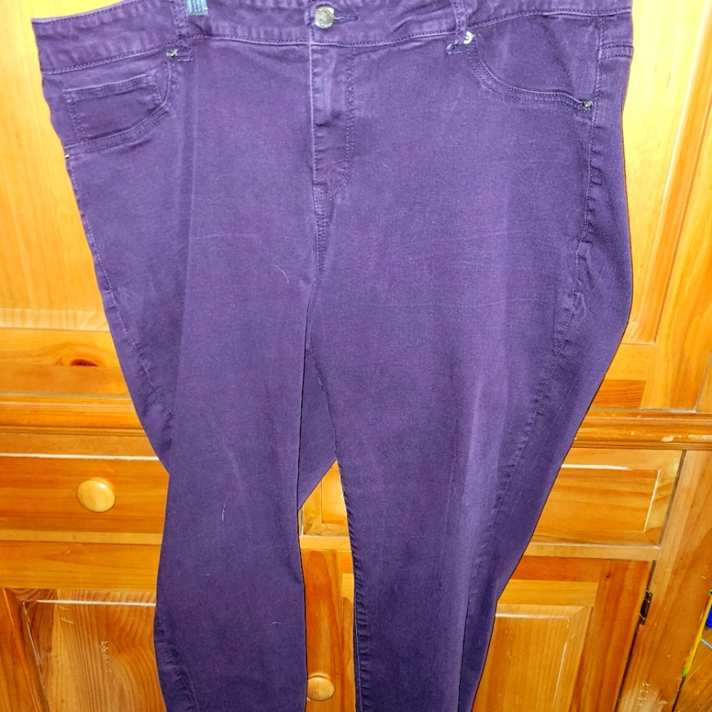 Purple jeans